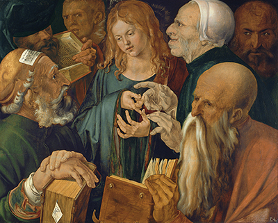 Der zwölfjährige Jesus unter den Schriftgelehrten Albrecht Durer